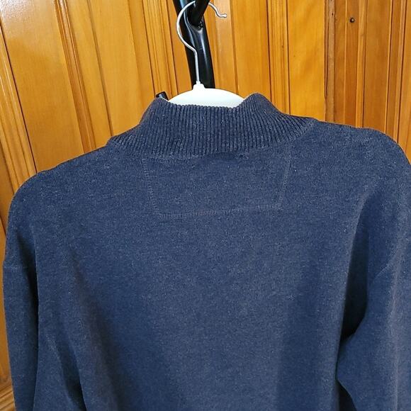 Vintage Work n’ Sport Blue Half Zip Sweatshirt Men’s Large Unisex Pullover - Picture 10 of 10